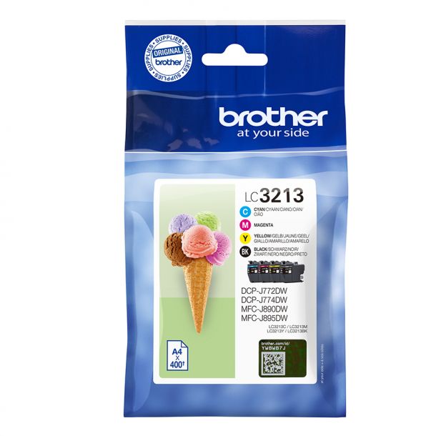 Brother Brother LC 3213 Sort Gul Cyan Magenta 400 sider